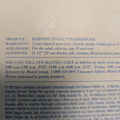 Angels Of Music Harpist Angel & My Fair Lady Barbies