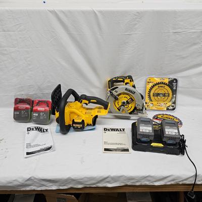 DeWalt Cordless 12" Chainsaw, 7 1/4" Circular Saw & More (DG-JS