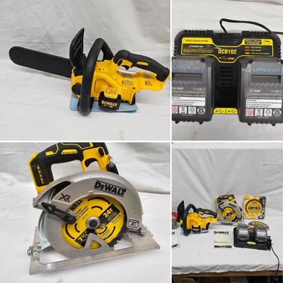 DeWalt Cordless 12" Chainsaw, 7 1/4" Circular Saw & More (DG-JS