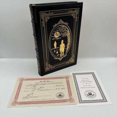 Easton Press Lincoln in the Bardo by George Saunders — Signed Leather Collector’s Edition with COA