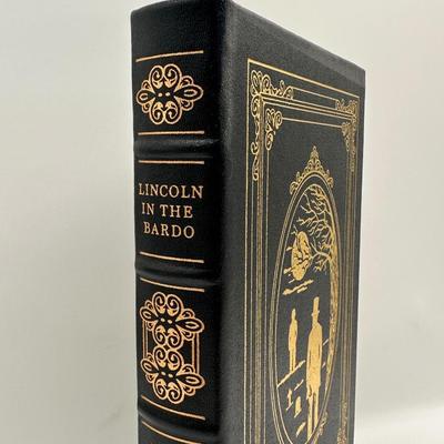Easton Press Lincoln in the Bardo by George Saunders — Signed Leather Collector’s Edition with COA