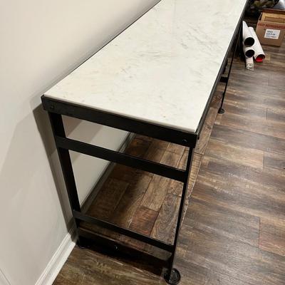 Modern Marble Top Console Table (BLR-RG)