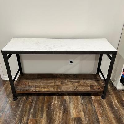 Modern Marble Top Console Table (BLR-RG)