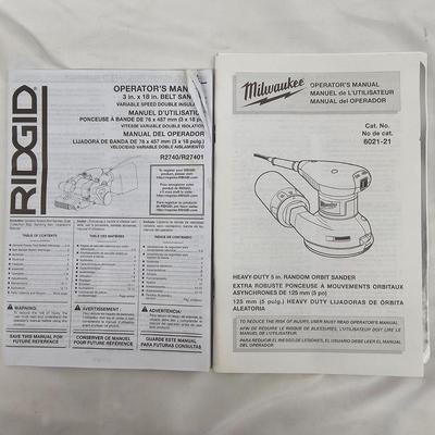 Milwaukee, Ridgid & Worksharp Hand Sanders (DG-JS)