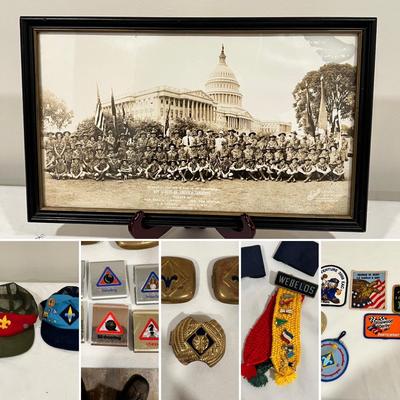 Cub/Boy Scouts Vintage Pins, Hats, Buckles & More (BLR-RG)