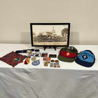 Cub/Boy Scouts Vintage Pins, Hats, Buckles & More (BLR-RG)