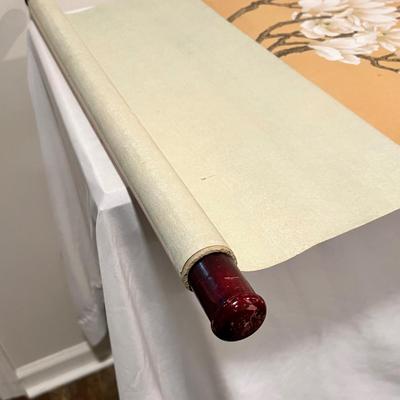Asian Botanical Scroll Painting (BLR-RG)