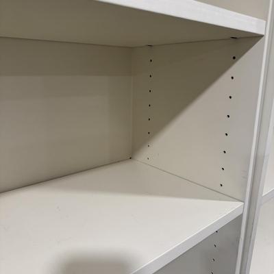 Two Adjustable Shelf Bookcases (BLR-MG)