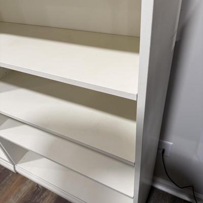 Two Adjustable Shelf Bookcases (BLR-MG)
