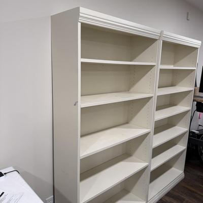 Two Adjustable Shelf Bookcases (BLR-MG)