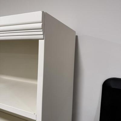 Two Adjustable Shelf Bookcases (BLR-MG)