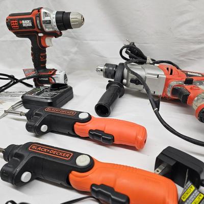 Assortment of Black & Decker Drills & Accessories (DG-JS)