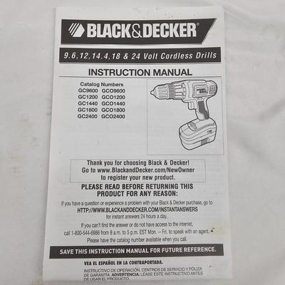 Assortment of Black & Decker Drills & Accessories (DG-JS)