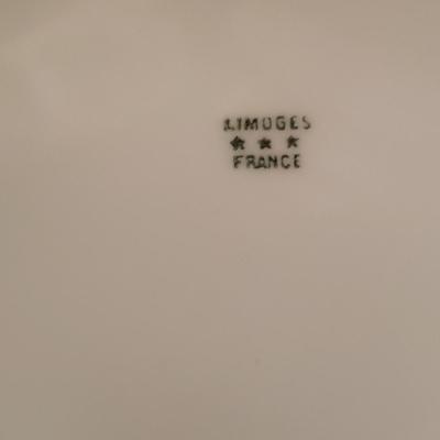 Hand Painted-Limoges Punch Bowl, Cups and Tray (DR-KD)