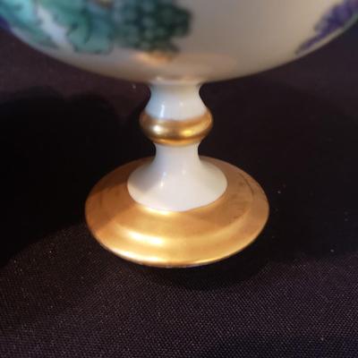 Hand Painted-Limoges Punch Bowl, Cups and Tray (DR-KD)