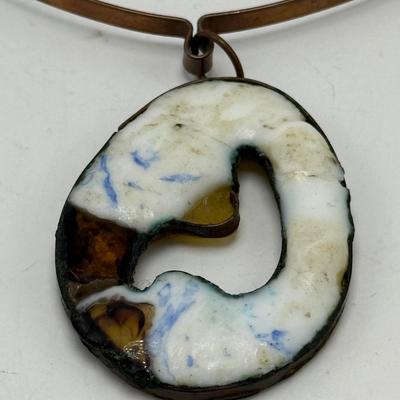 Silver and Copper Unique Chokers (ST-SS)