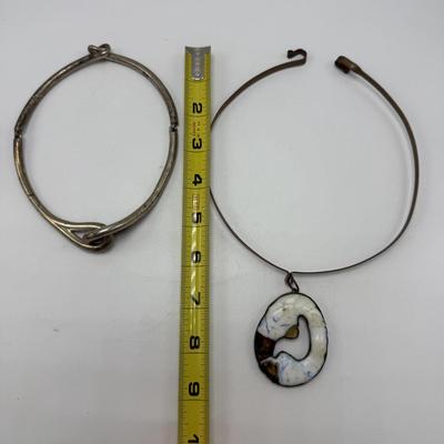 Silver and Copper Unique Chokers (ST-SS)