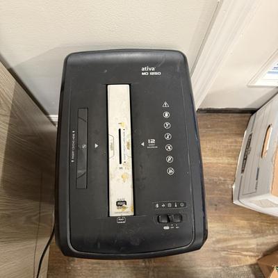 Paneer File Cabinet, Ativa Shredder, Brother Label Maker & Office Supplies (BLR-MG)