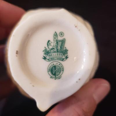 Belleek Ireland Cream and Sugar Bowls (DR-KD)