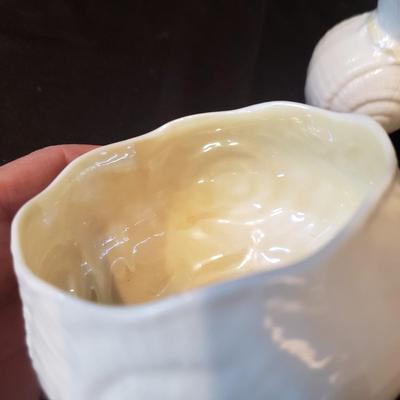 Belleek Ireland Cream and Sugar Bowls (DR-KD)