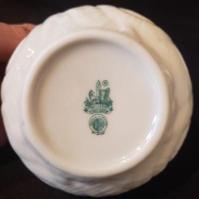 Belleek Ireland Cream and Sugar Bowls (DR-KD)