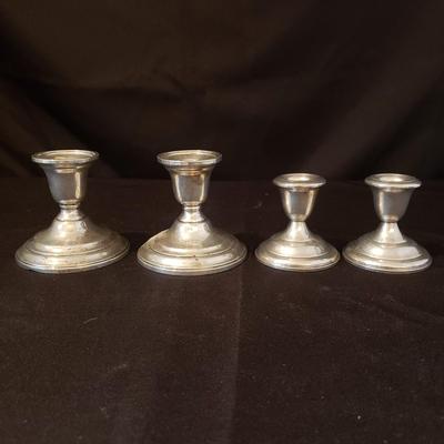 Sterling Candlesticks & Monogrammed Cups (DR-KD)