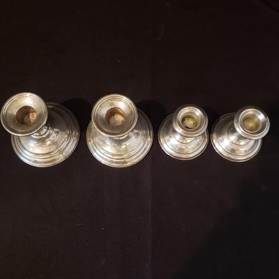 Sterling Candlesticks & Monogrammed Cups (DR-KD)