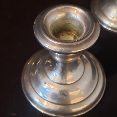 Sterling Candlesticks & Monogrammed Cups (DR-KD)