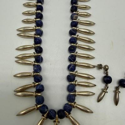 Four sets including Larimar and Sodalite (ST-SS)