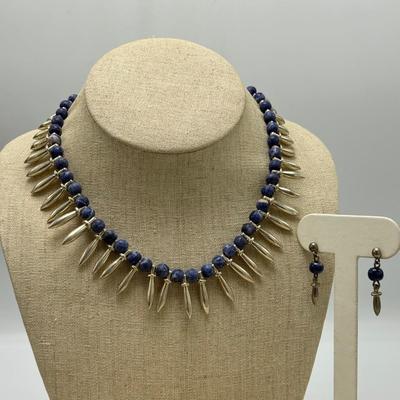 Four sets including Larimar and Sodalite (ST-SS)