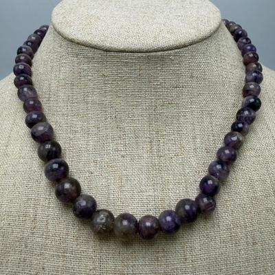 Jade Beads and Cloisonné Necklace (ST-SS)