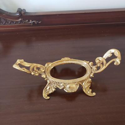 Ornate Gold Mirror & Cut Glass Bowl (DR-KD)