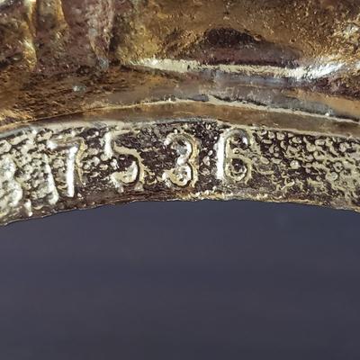 Ornate Gold Mirror & Cut Glass Bowl (DR-KD)