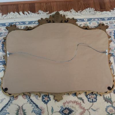 Ornate Gold Mirror & Cut Glass Bowl (DR-KD)