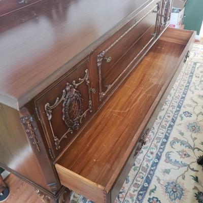 Antique Ornate Buffet (DR-KD)