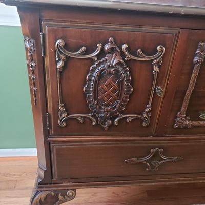 Antique Ornate Buffet (DR-KD)