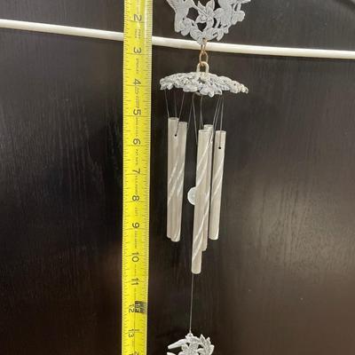 Pewter hummingbird wind chime