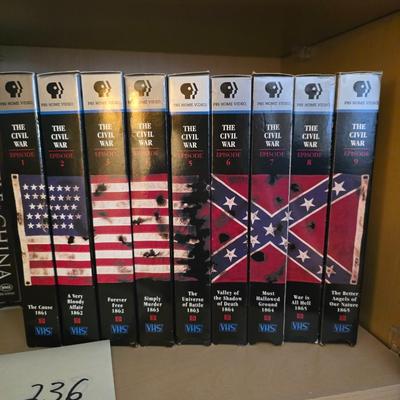 Vhs tapes Civil War Collection