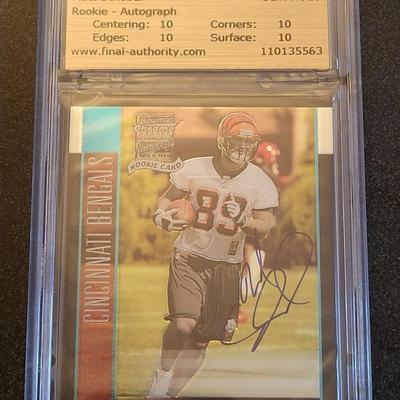 Sale Photo Thumbnail #44: 2002 Bowman Chrome Matt Schobel Gem Mint 10 Signed Gold Final Authority