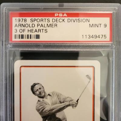 Sale Photo Thumbnail #49: 1978 Sports Deck Division PSA Grade Mint 9 3 of Hearts