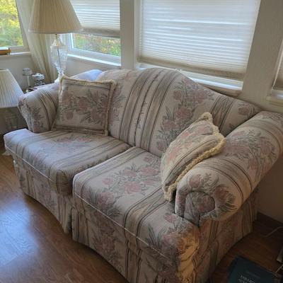 Floral loveseat