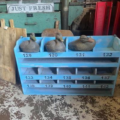 Sale Photo Thumbnail #27: Vintage Wooden Tool Cubby Hole