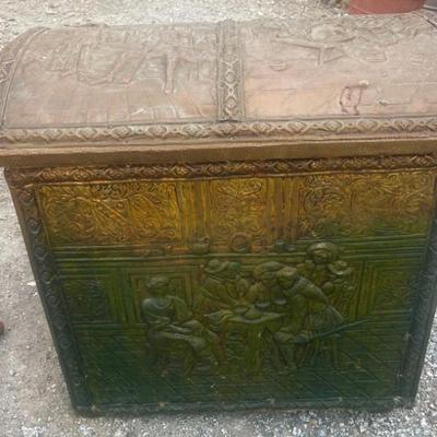 Sale Photo Thumbnail #12: Vintage Brass Coal Box