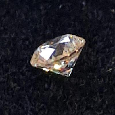 0.31 Carat Fancy Silver Round Brilliant Natural Earth Mined Loose Diamond 4.28mm