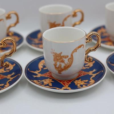 Imperial “Italian Design by Antonio” Demitasse Cups & Saucers