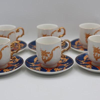 Imperial “Italian Design by Antonio” Demitasse Cups & Saucers