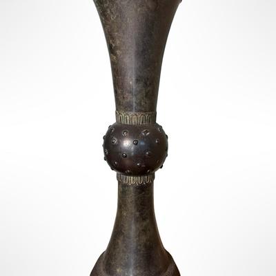 Montaage Etched Metal Trumpet Vase – Made in India