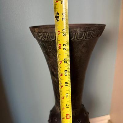 Montaage Etched Metal Trumpet Vase – Made in India