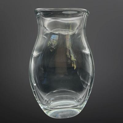 Tall Heavy Clear Glass Vase – 18”