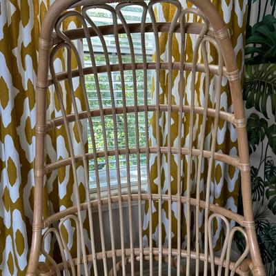 High Back Rattan Lounge Chair with Cushion (2 of 2)